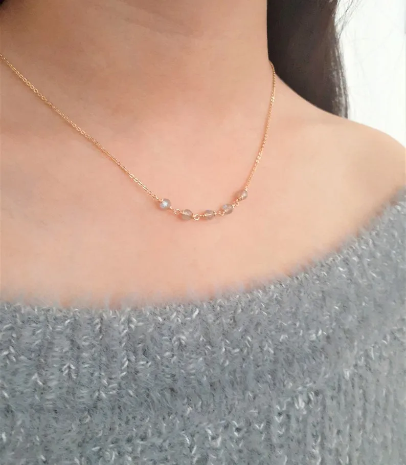 Beaded Labradorite Necklace