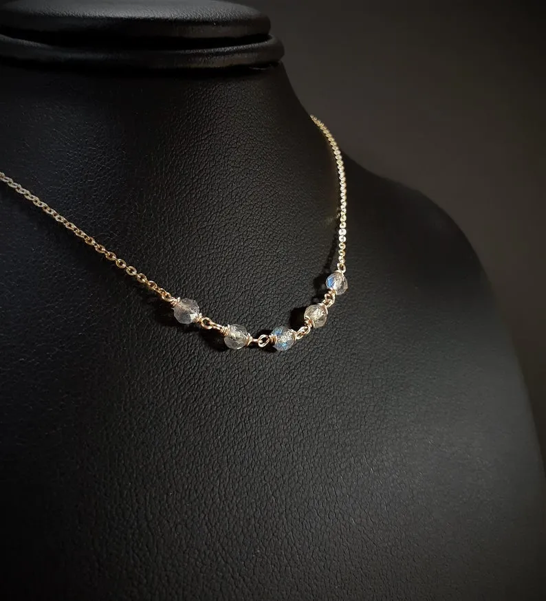 Beaded Labradorite Necklace