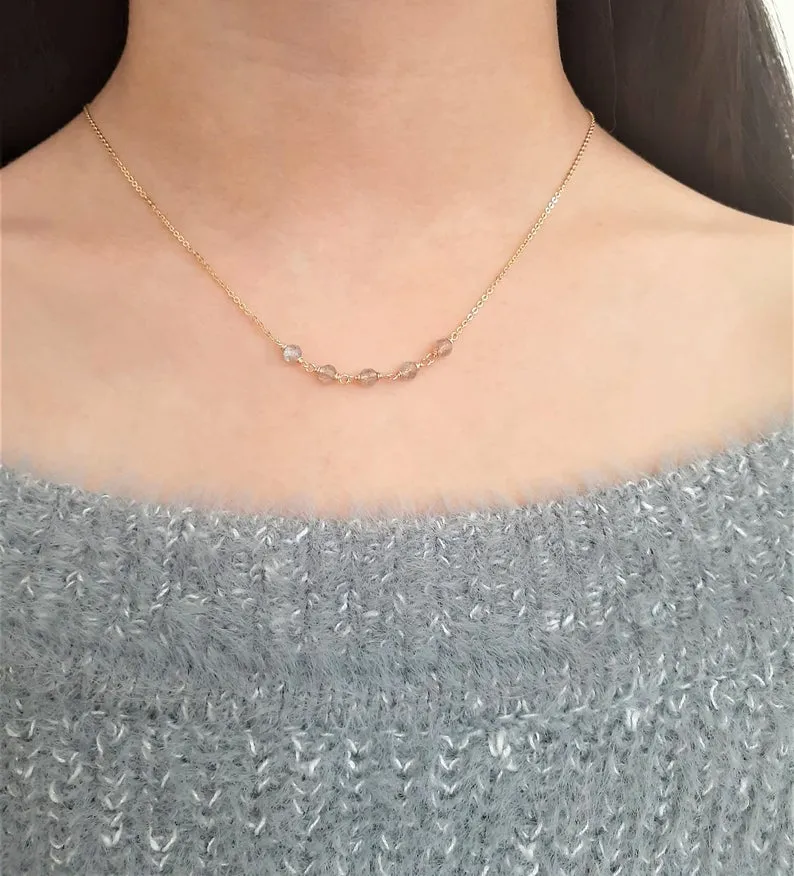 Beaded Labradorite Necklace