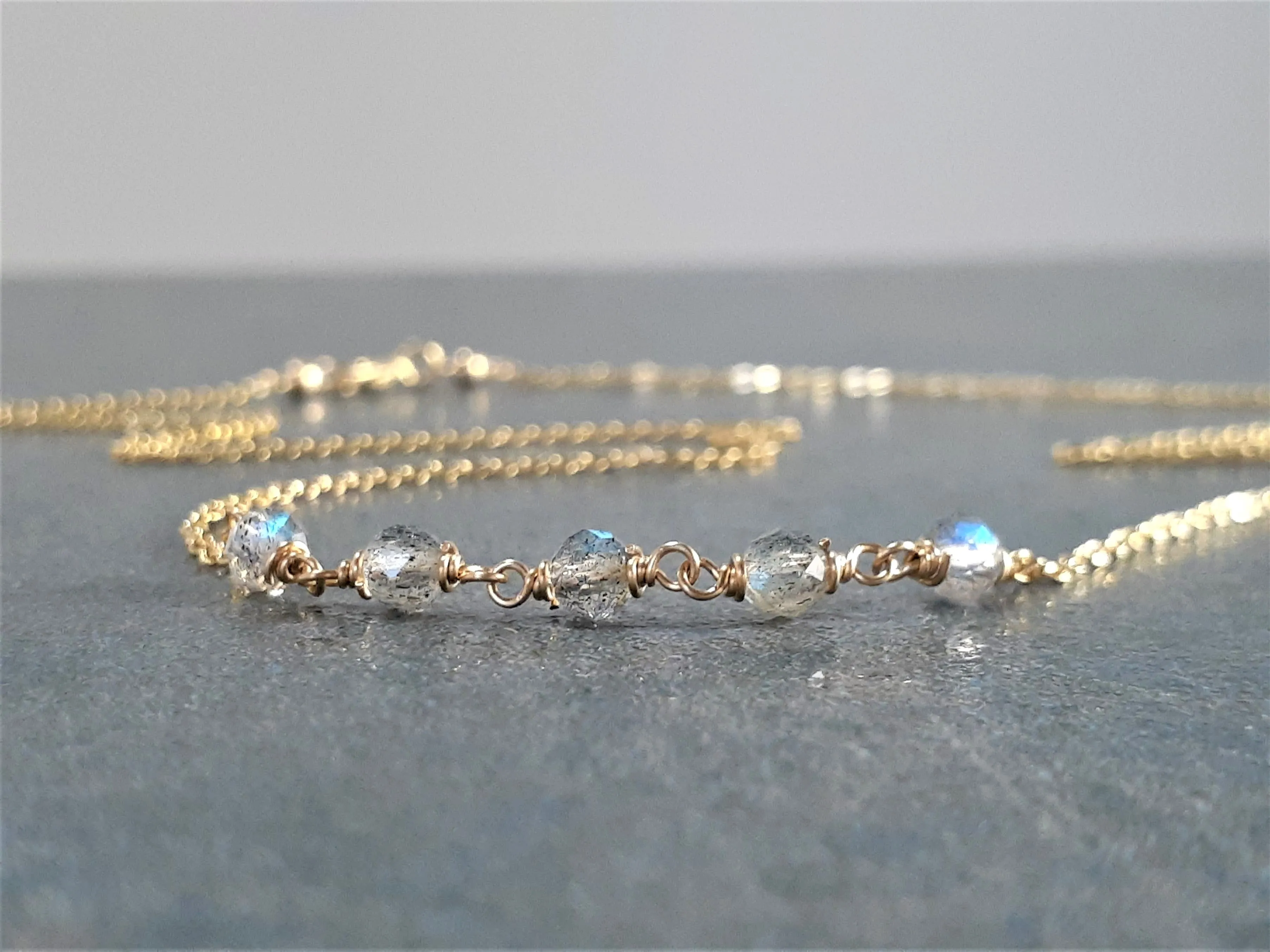 Beaded Labradorite Necklace