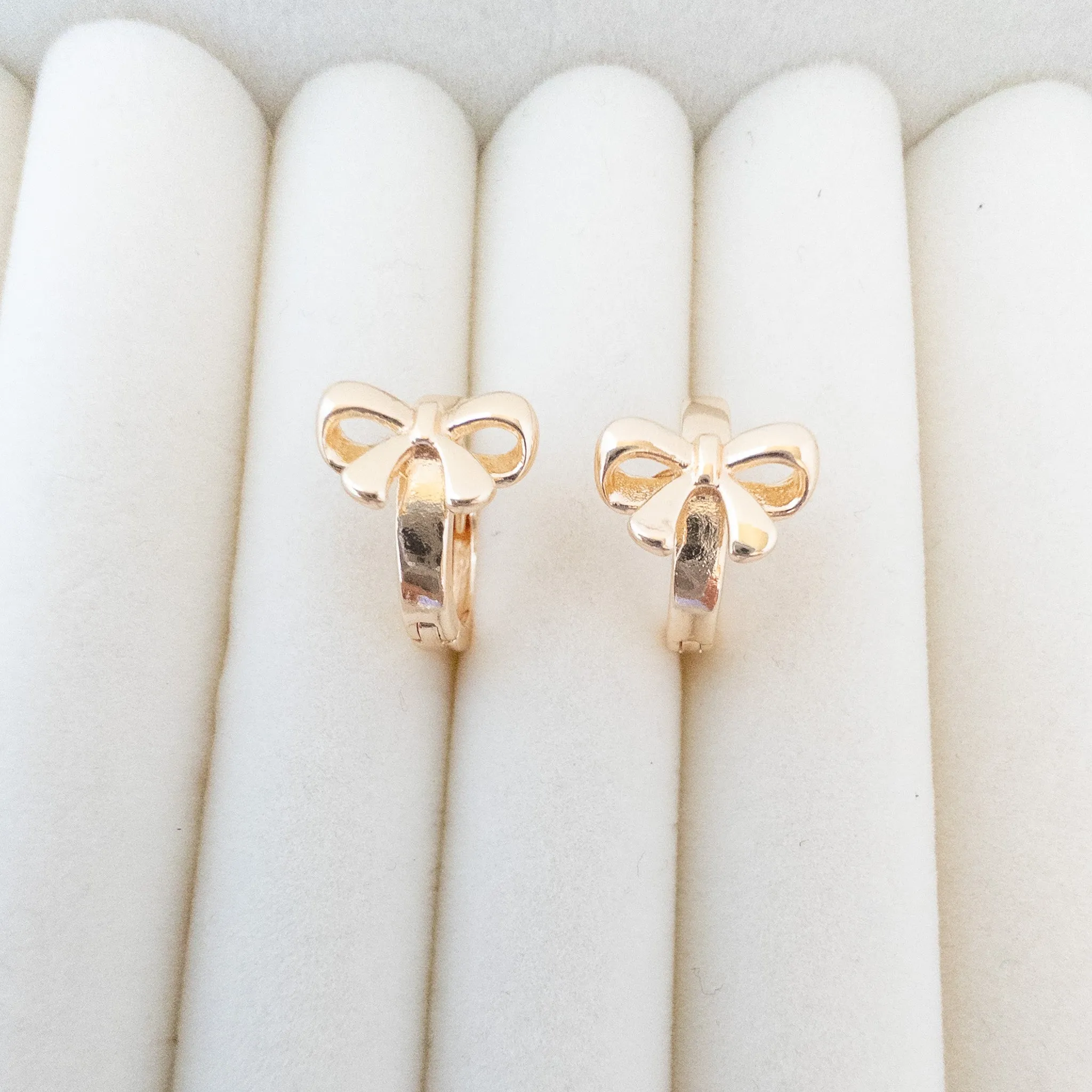 Bow Hoop Earrings