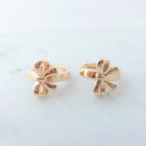 Bow Hoop Earrings