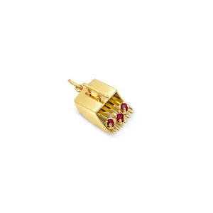 Cranberry Scoop Charm