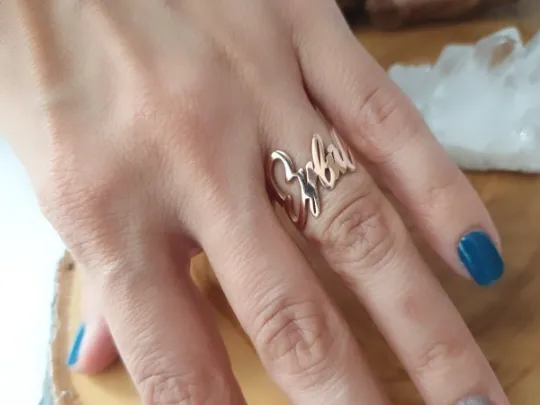 Handwrite Name Ring