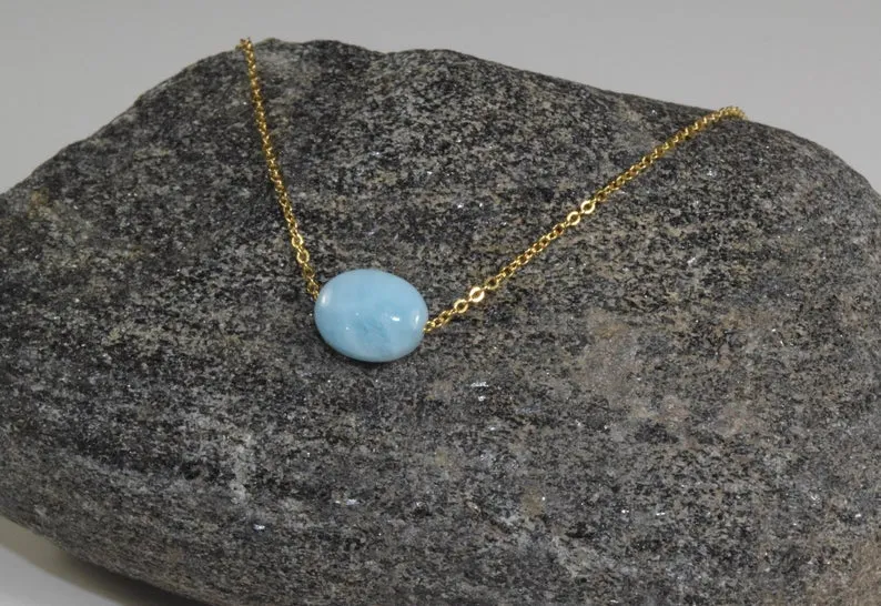 Larimar Floating Necklace