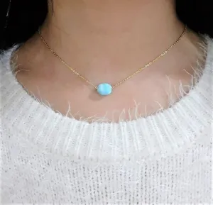 Larimar Floating Necklace