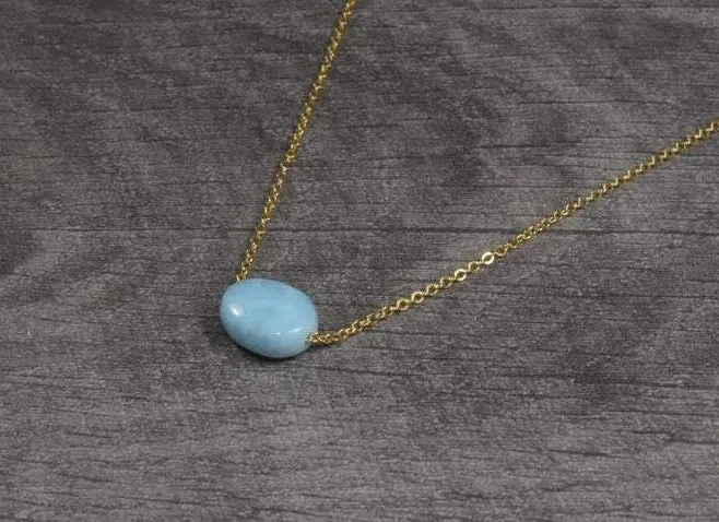 Larimar Floating Necklace