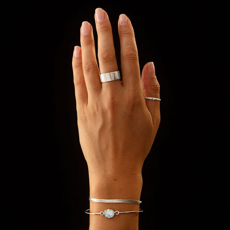 Saturn Chain Bracelet, Silver