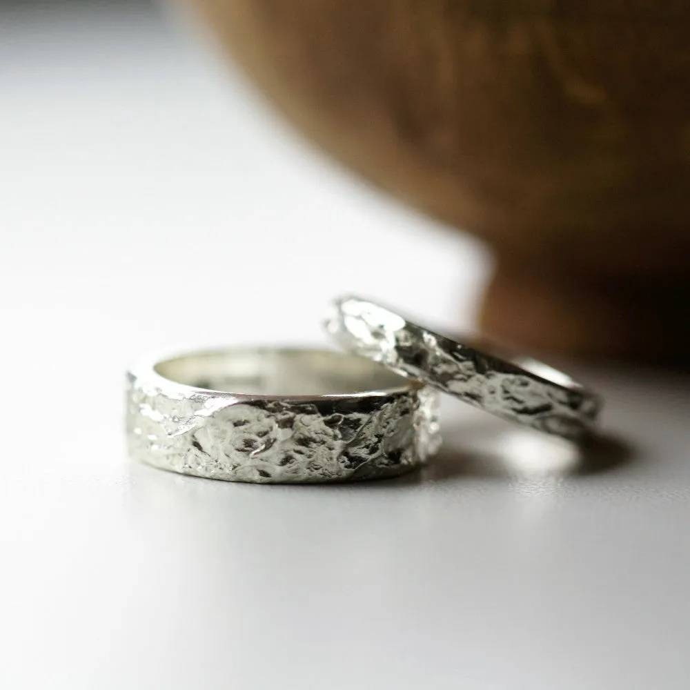 Silver Rustic Treasure Ring - 6.5 mm