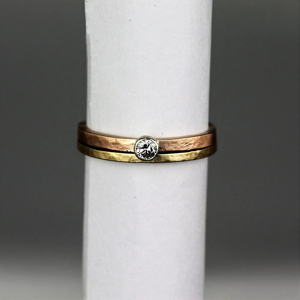 Slim Organic Gold Ring