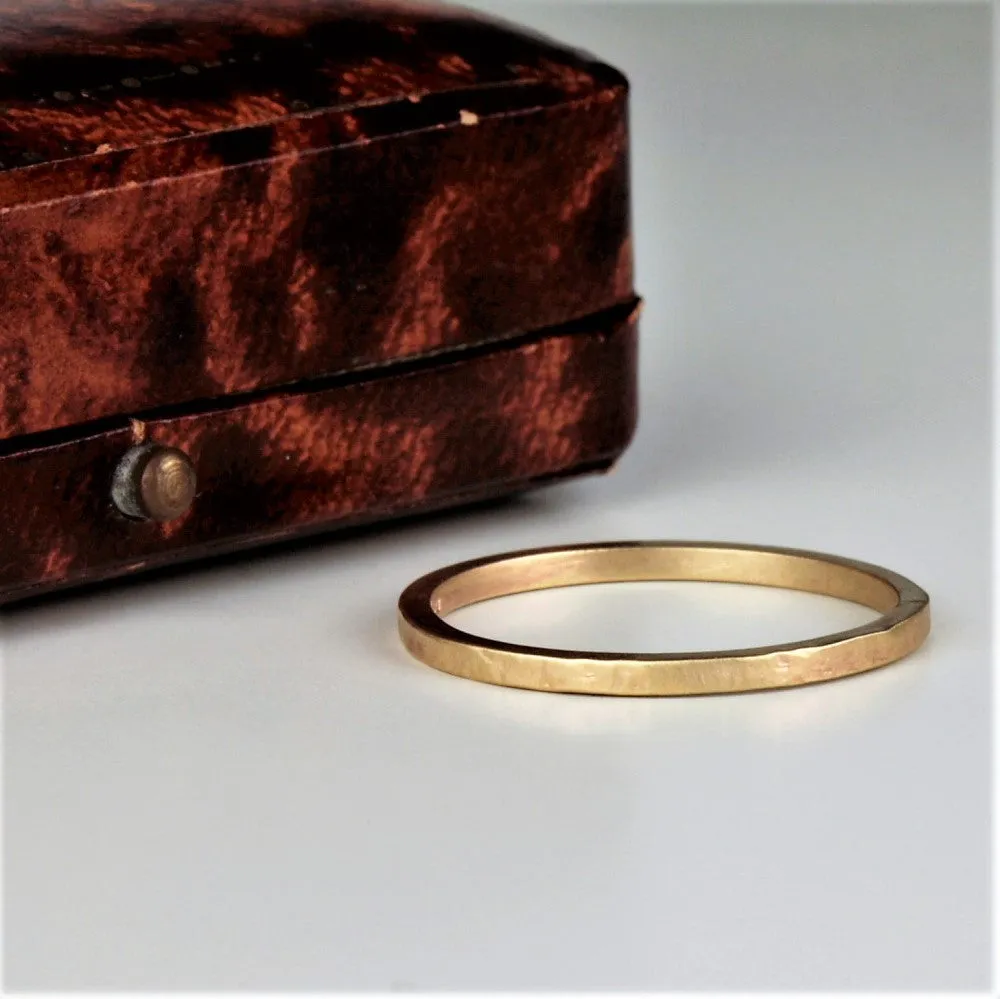 Slim Organic Gold Ring