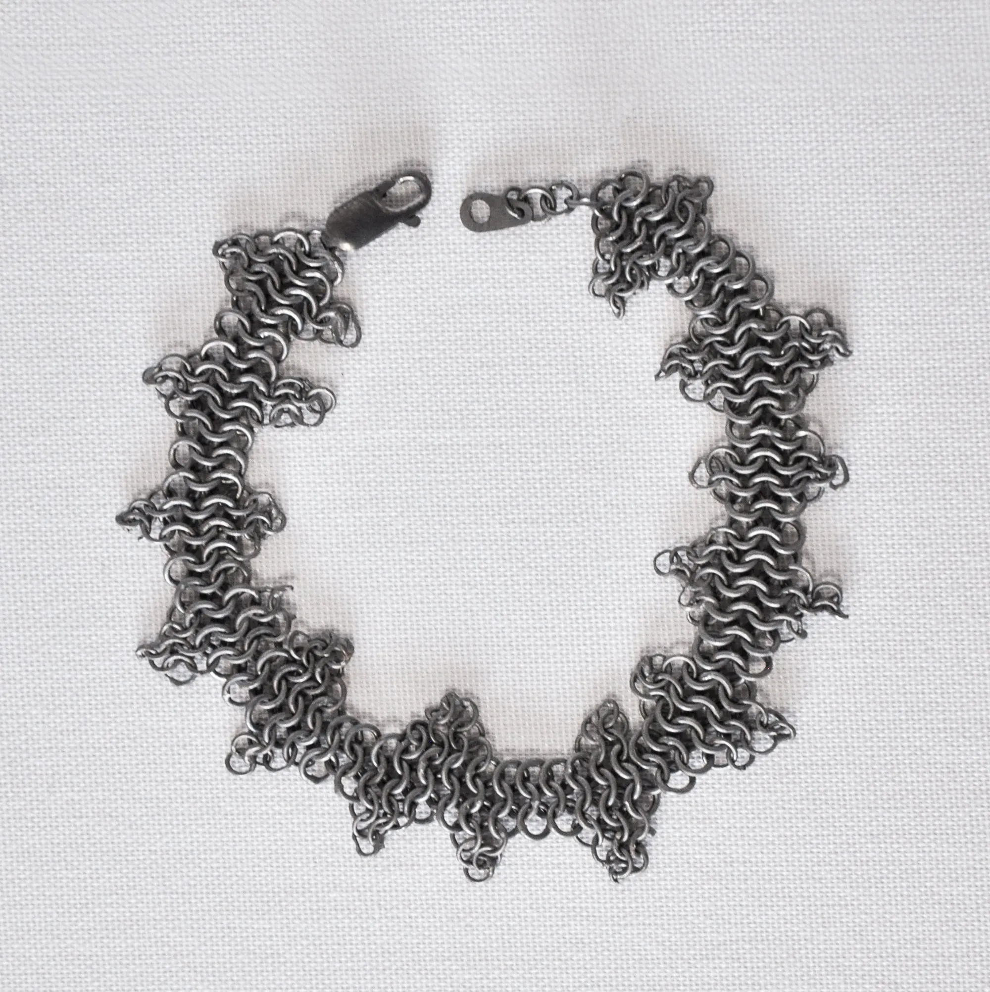 Spikey Molten Chain Mail Bracelet - Katherine James