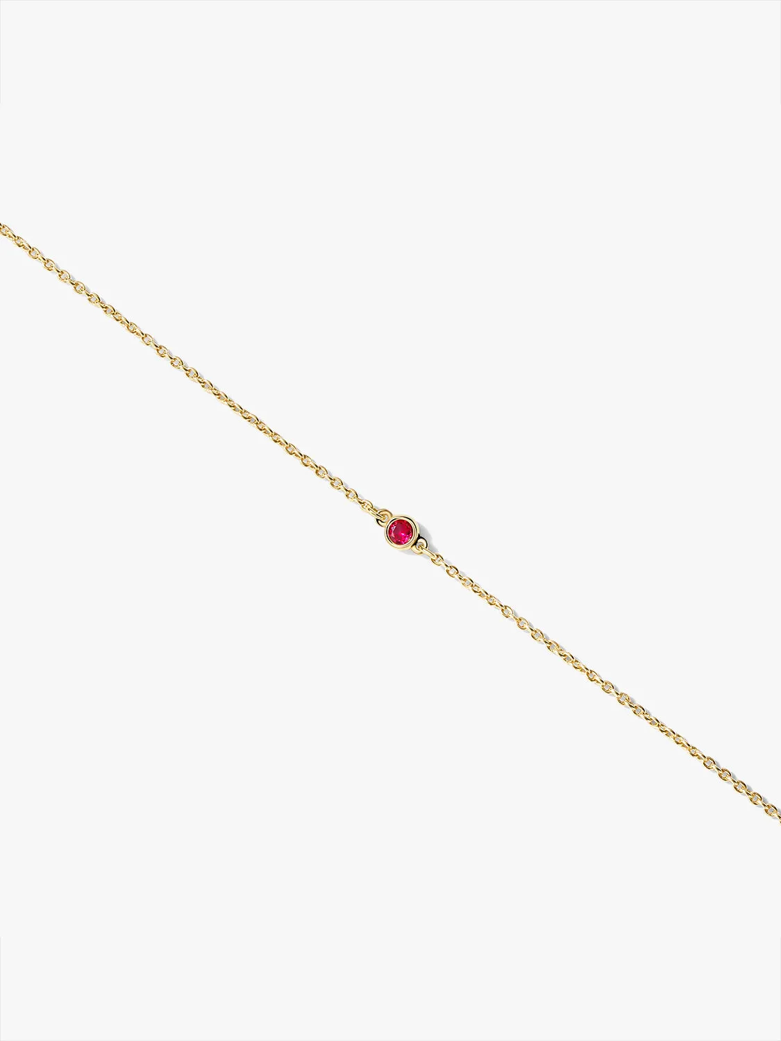 Tiny Ruby Bracelet