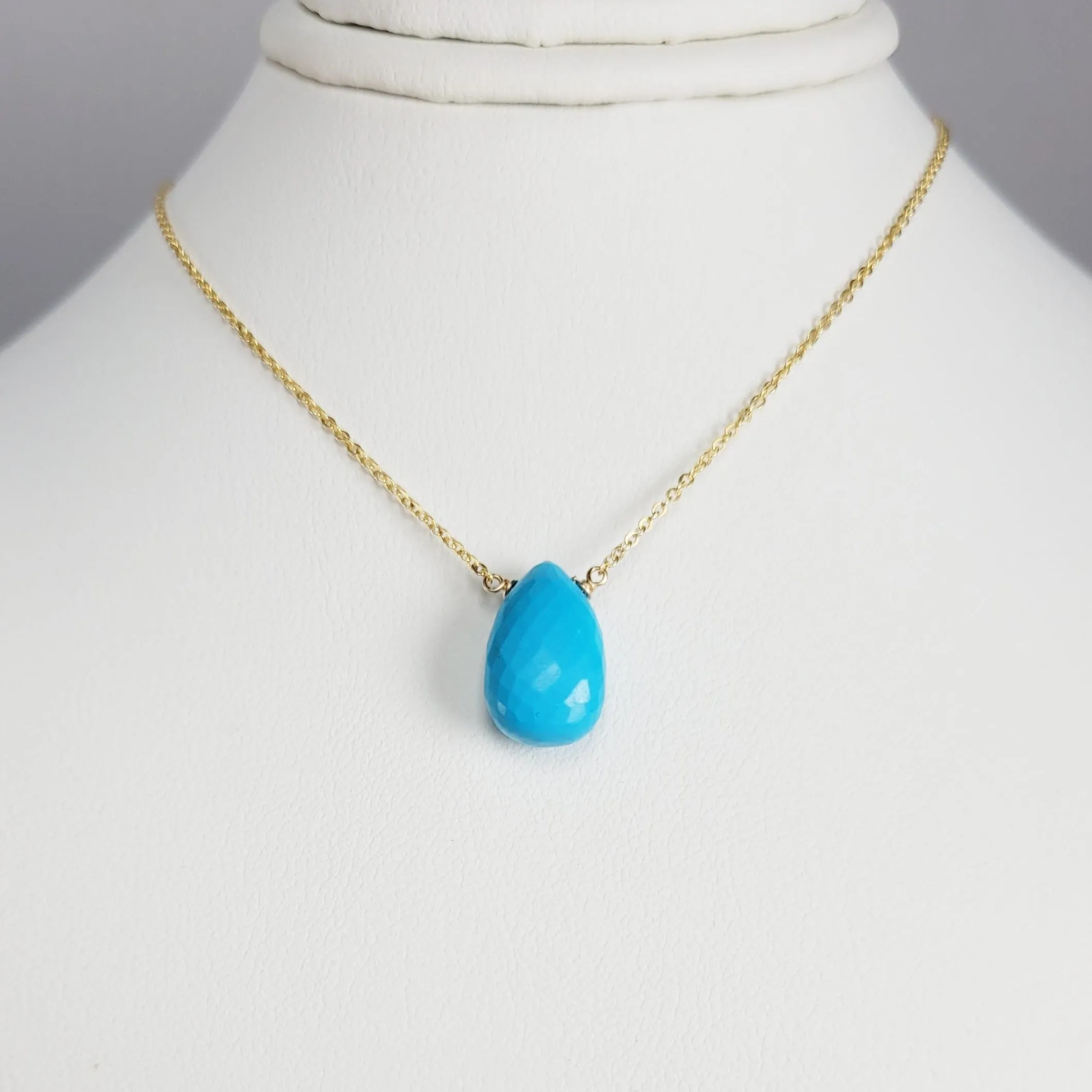 Turquoise Briolette Necklace