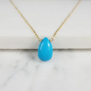 Turquoise Briolette Necklace