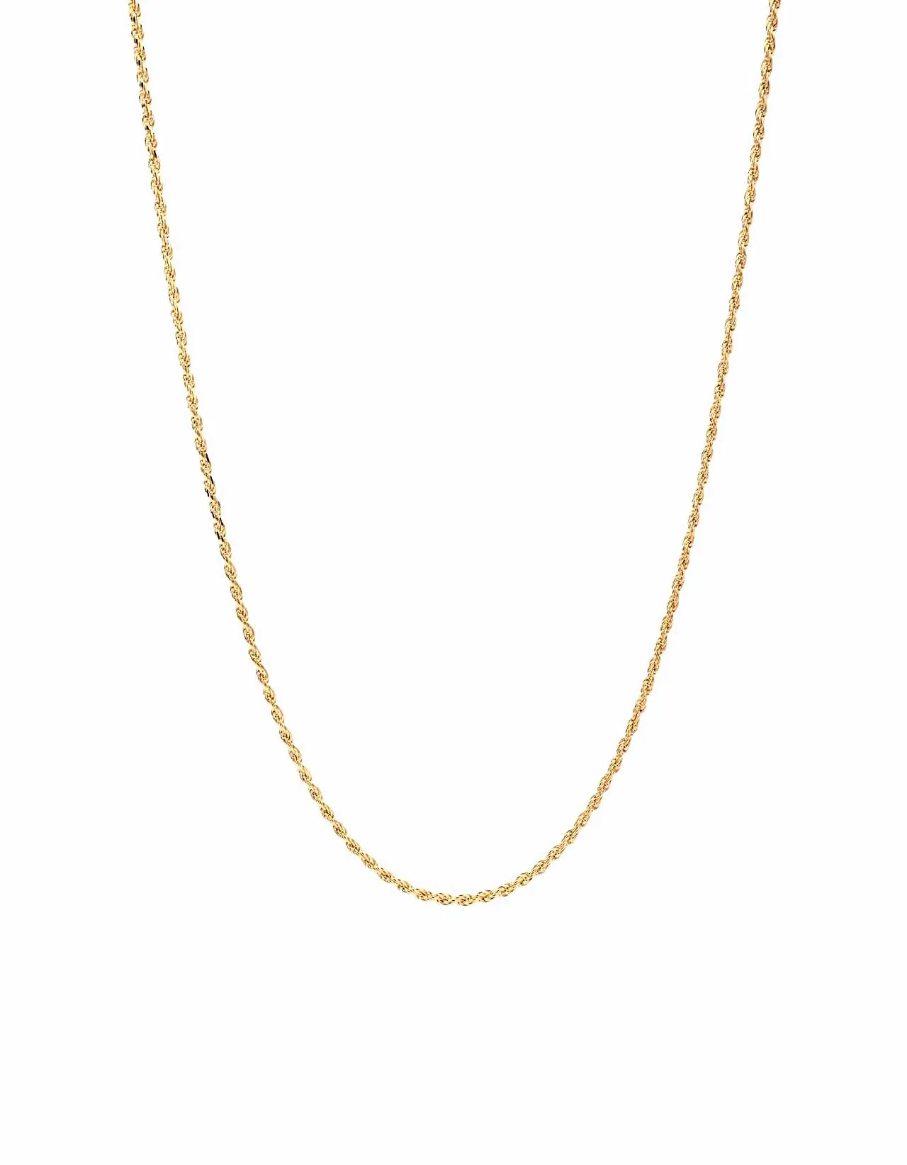 Vermeil Diamond Cut Rope Chain